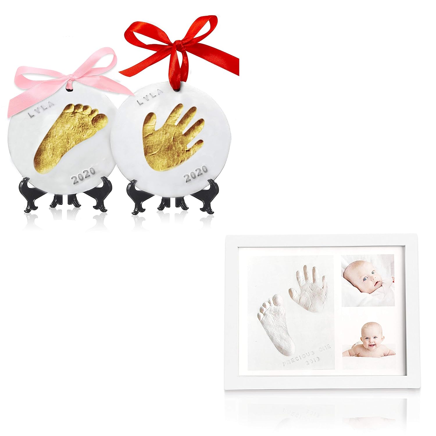 KeaBabies Baby Handprint Footprint Keepsake Kit 1