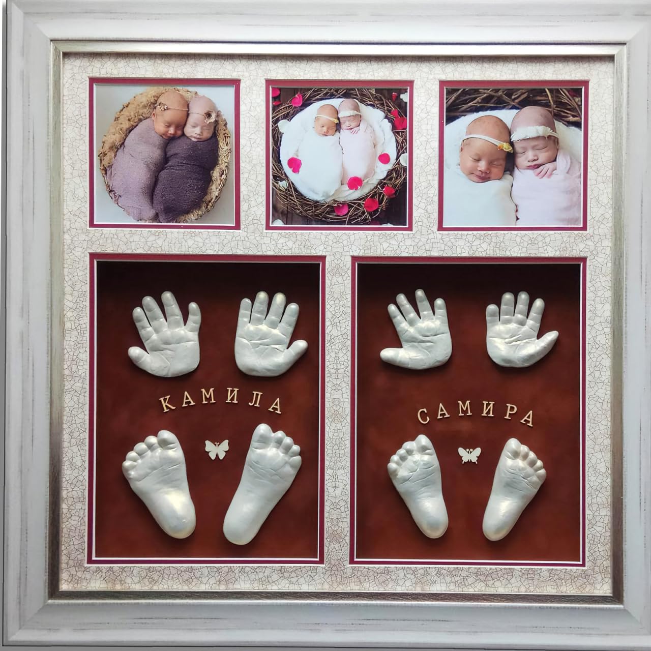 Ifundom Hand Casting Kit - Baby Footprint Hand Molder for Keepsakes
