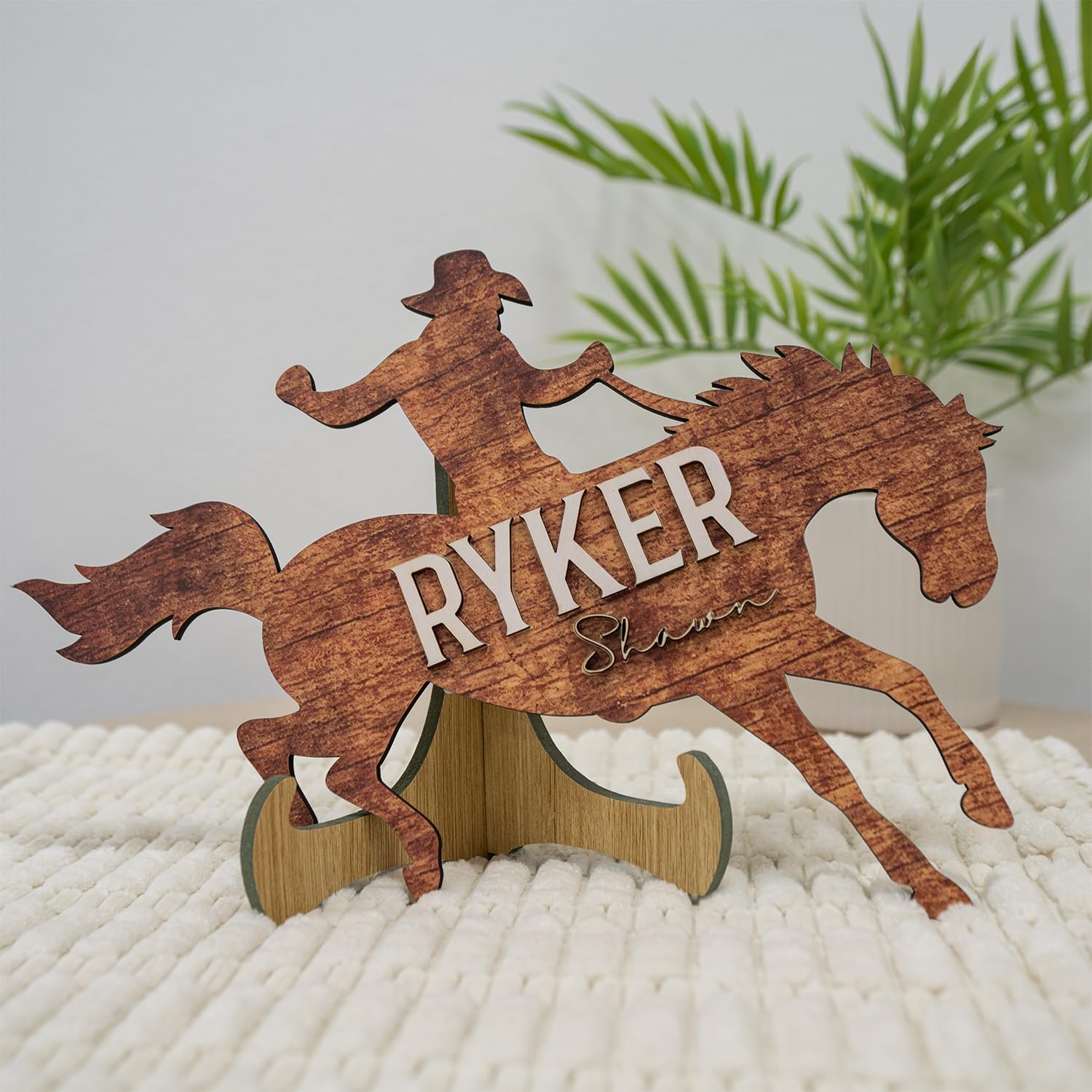 SWaddle AN Western Themed Name Plaque