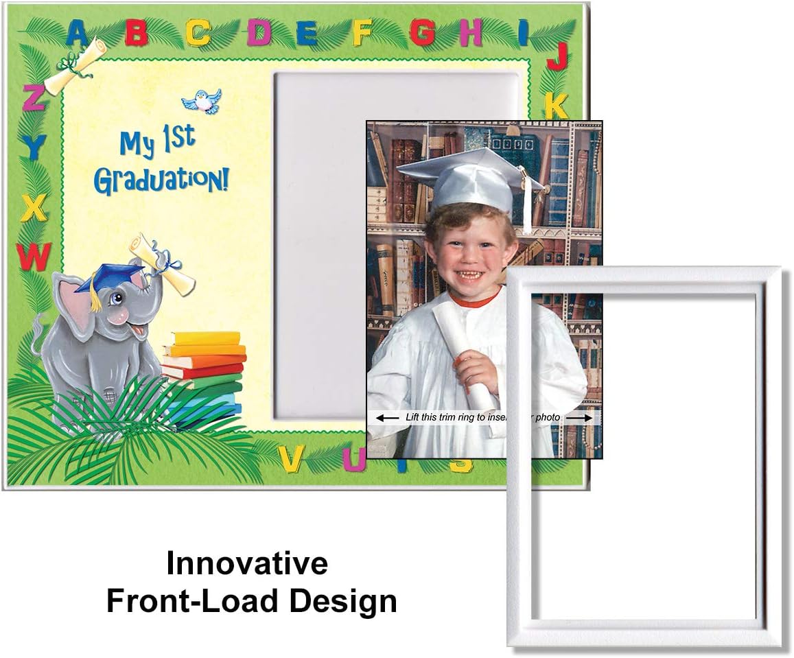 Pre-K Graduation Photo Frame with Elephants Design