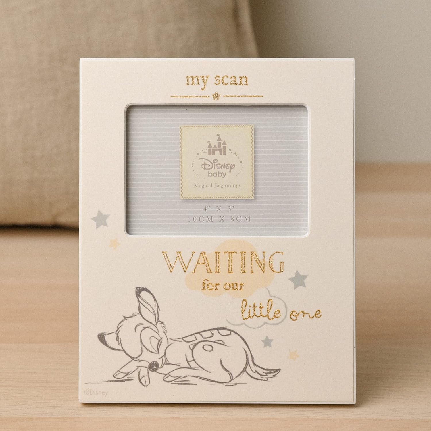 Happy Homewares Magical Beginnings Bambi Scan Photo Frame - Officially Licensed