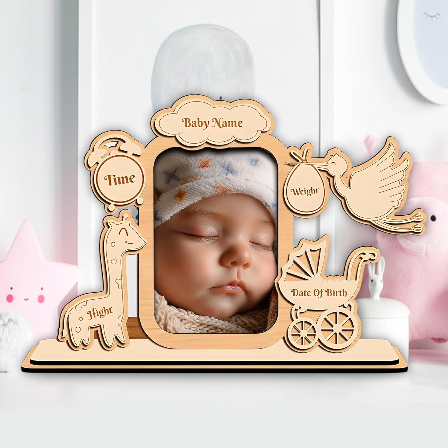 Custom Baby Picture Frame With Name and Date