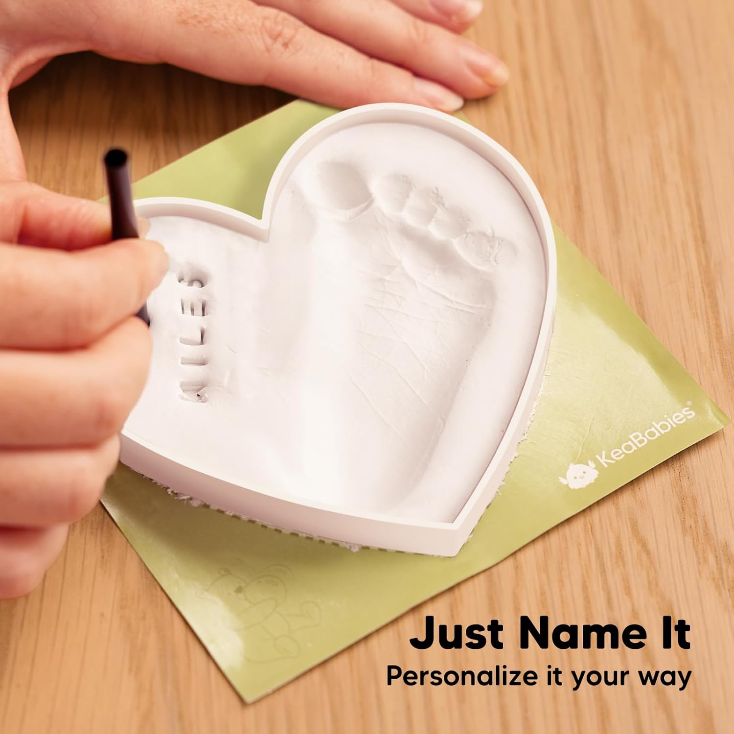 KeaBabies Baby Hand Footprint Ornament Kit