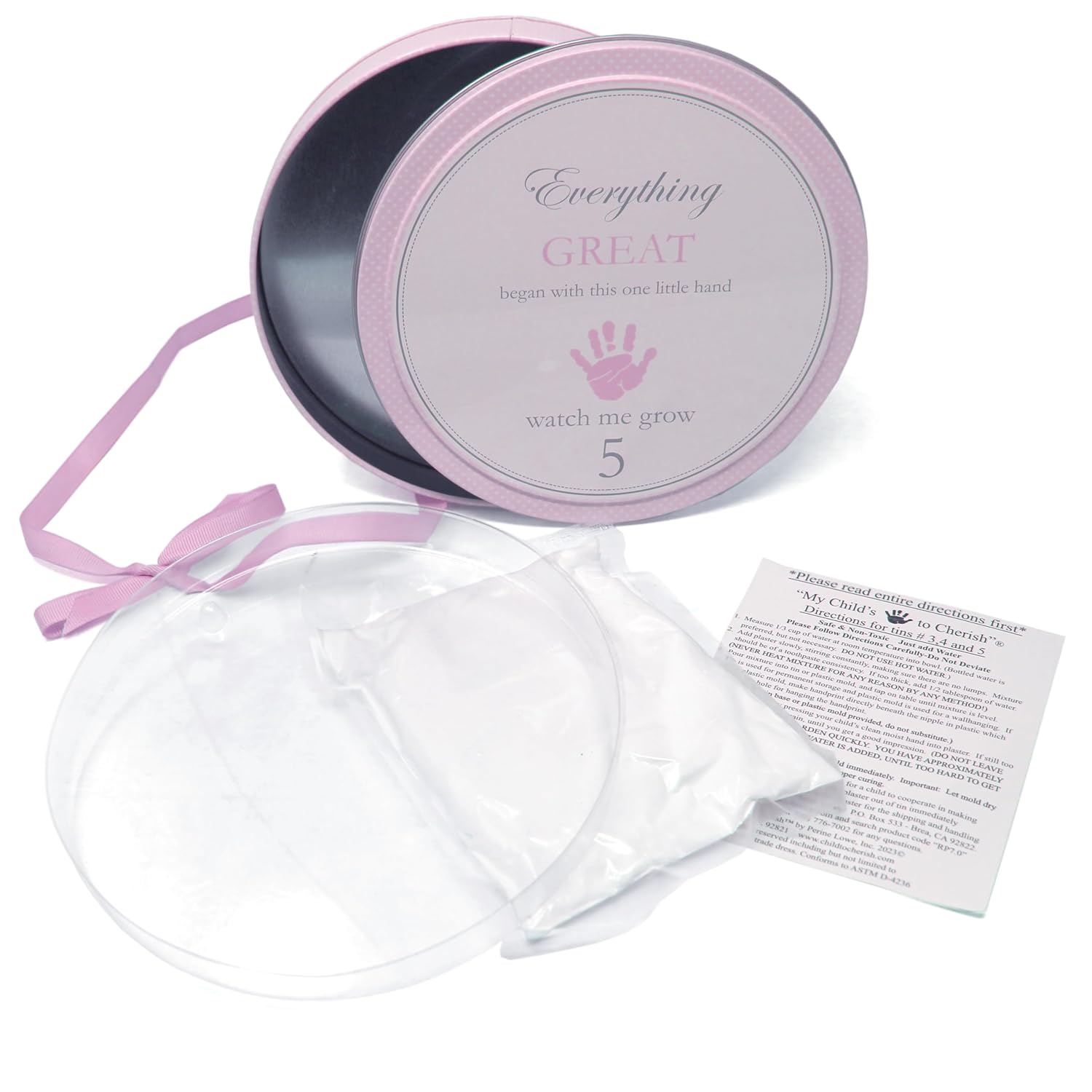 Child to Cherish Handprints Tower of Time Kit Pink