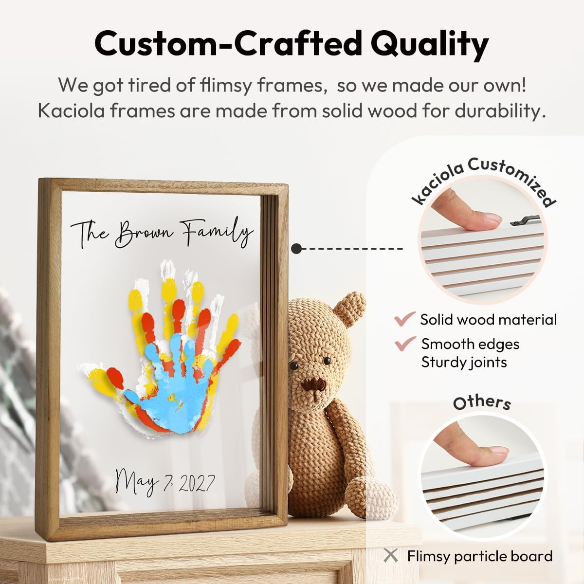Kaciola Family Handprint Kit with 4 Paints
