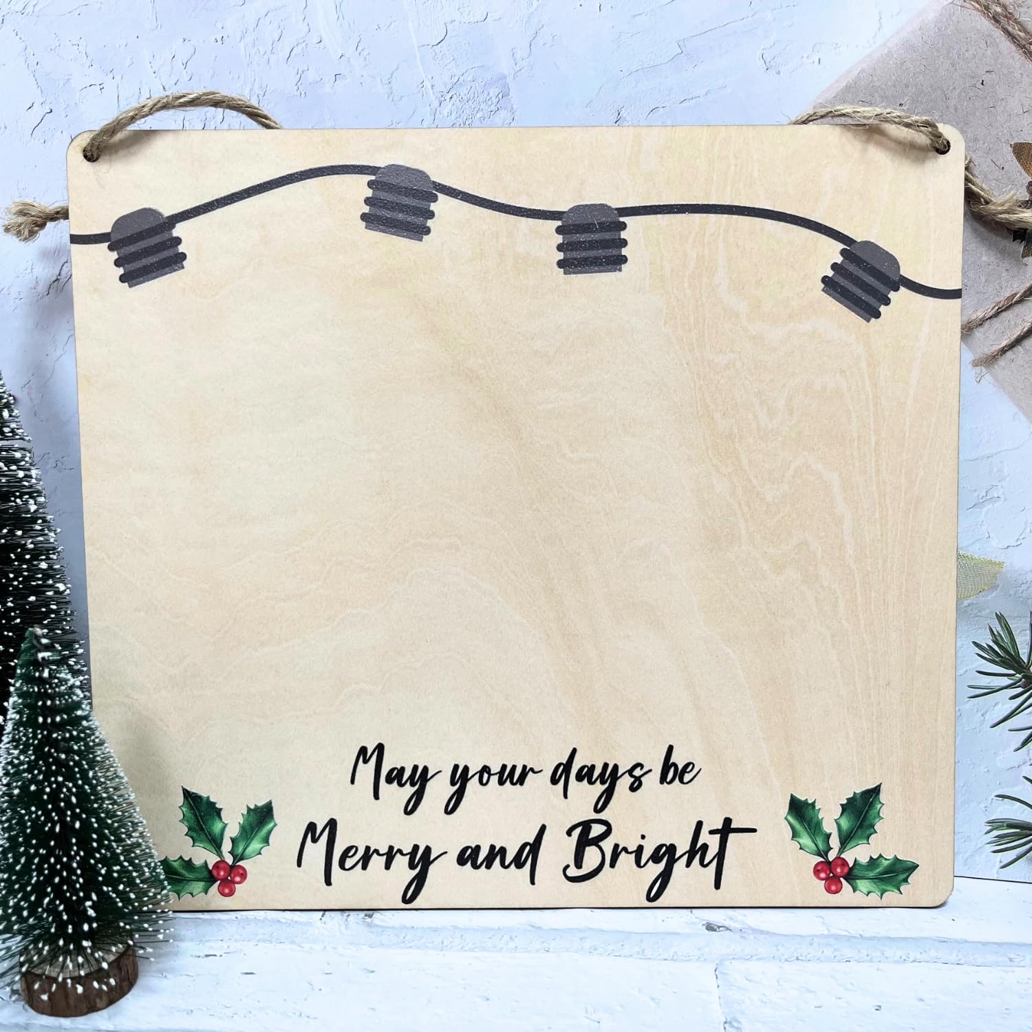 TRUMPETIC Christmas Lights Handprint Craft 8x10 1