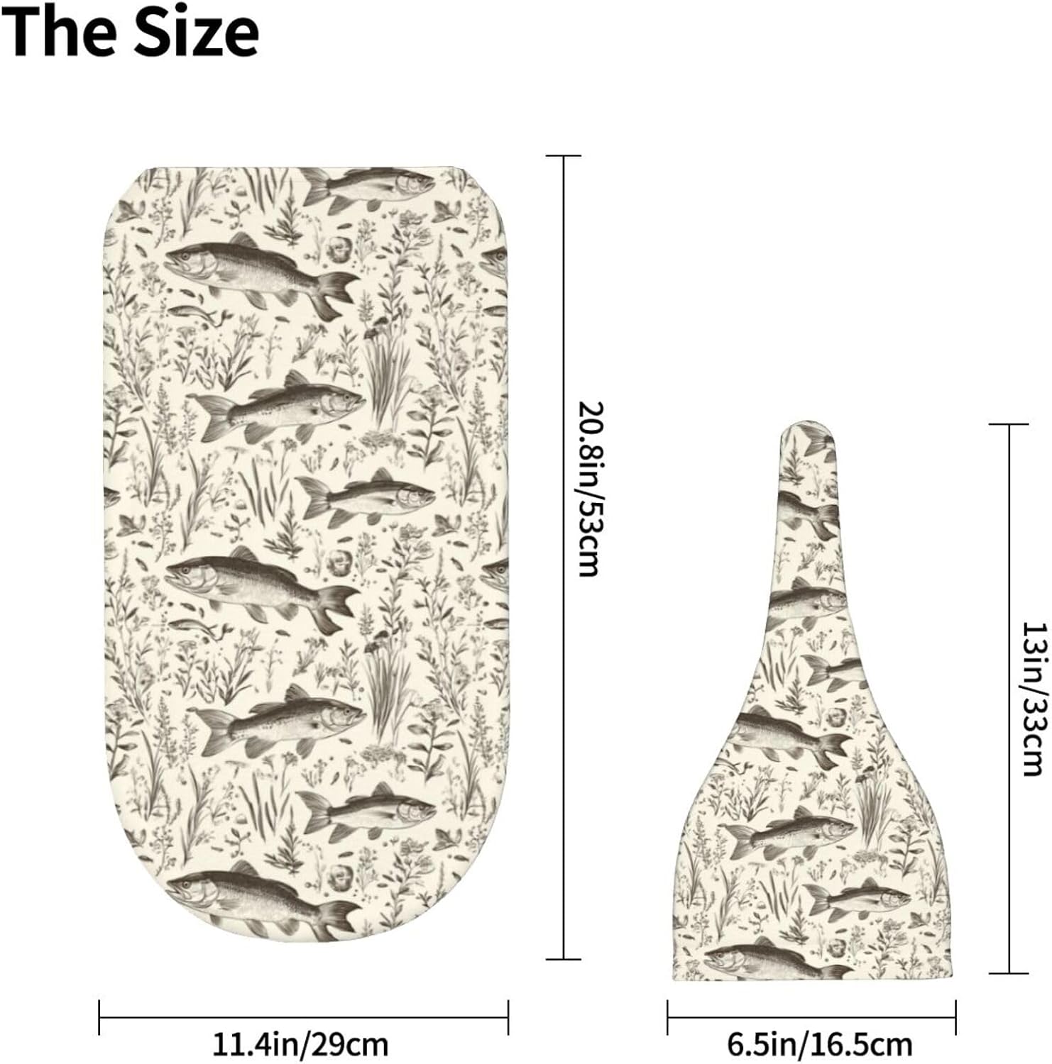 Muishi Vintage Bass Fishes Fishing Swaddle Blanket Hat Set 1