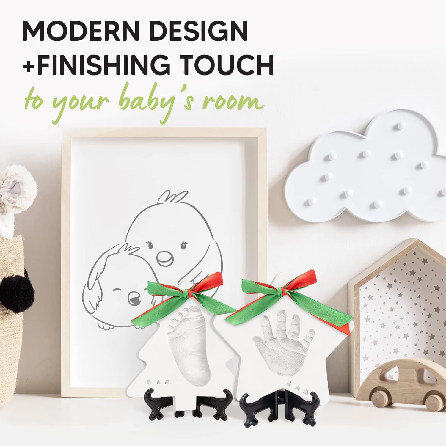 KeaBabies Baby Footprint Handprint Keepsake Kit 1