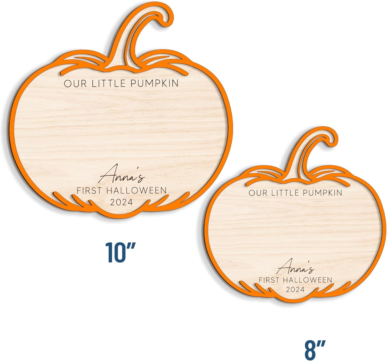 Personalized Halloween Footprint Sign for Baby