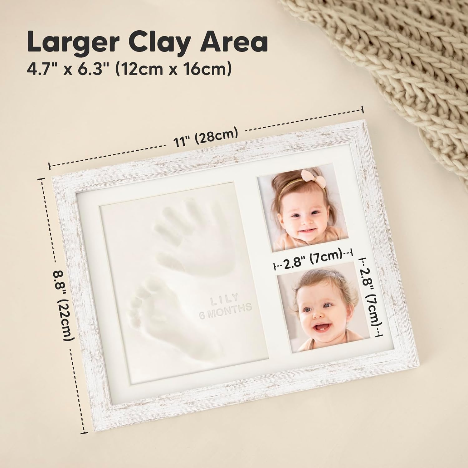 KeaBabies Baby Keepsake Frame and Memory Book 1