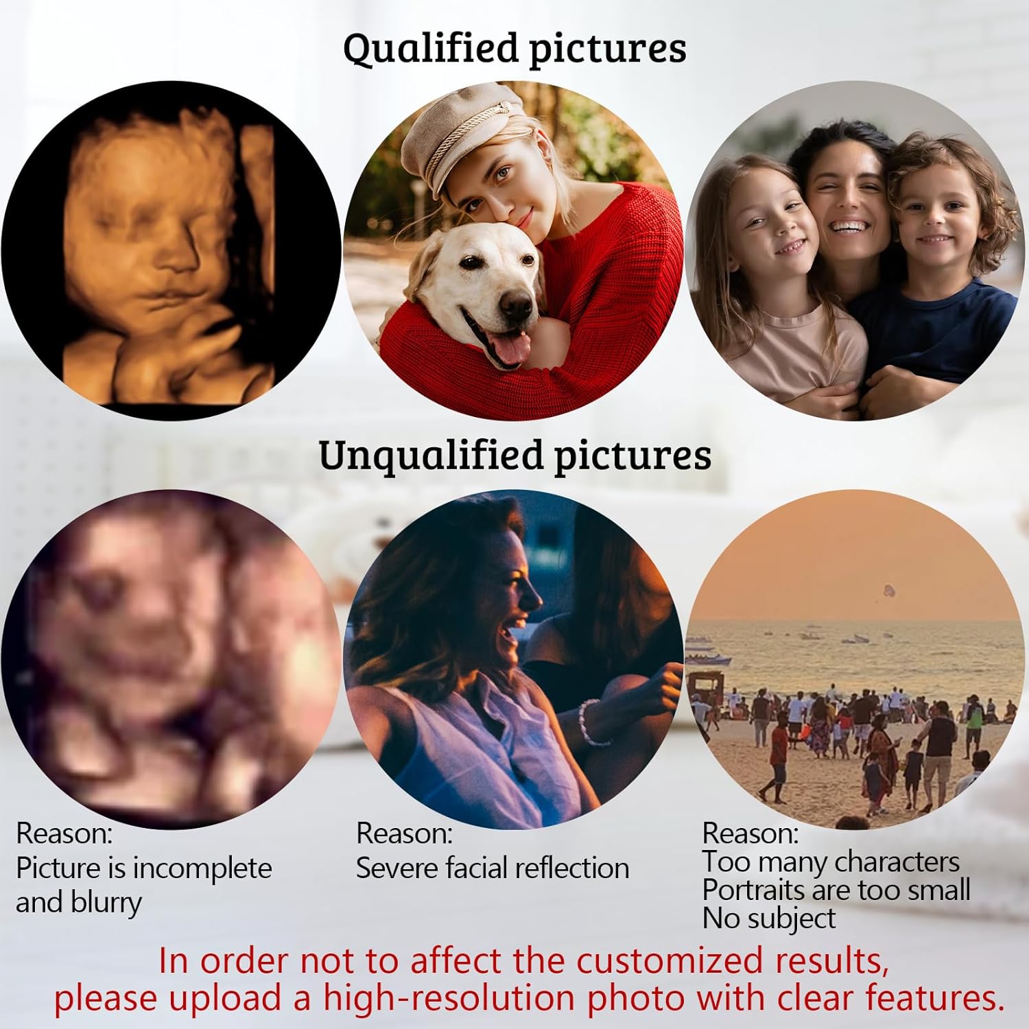 Personalized Crystal Ball Ultrasound Photo Frame with Night Light 1