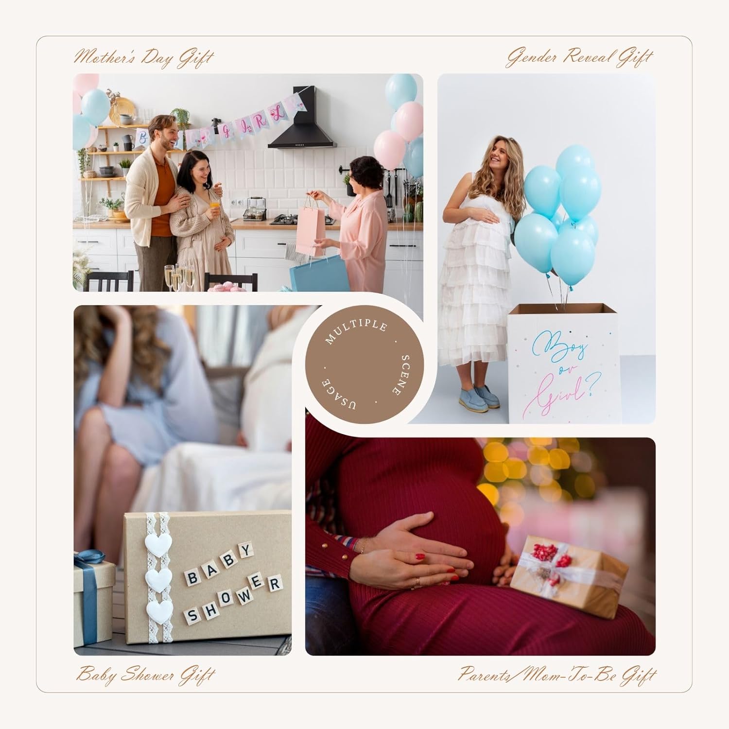 Triple Ultrasound Frame for Pregnancy Memories