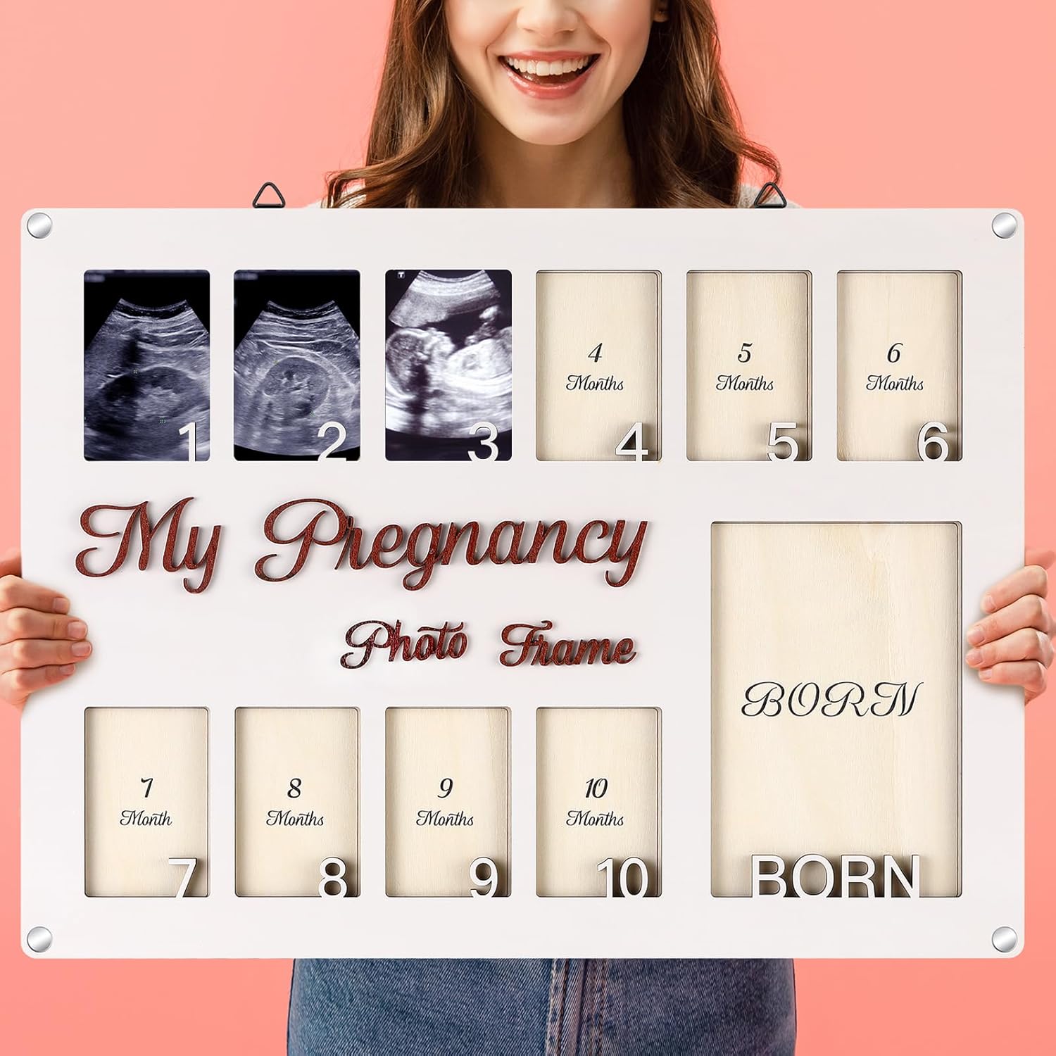 Chunful Ultrasound Photo Frame for Pregnancy Keepsakes