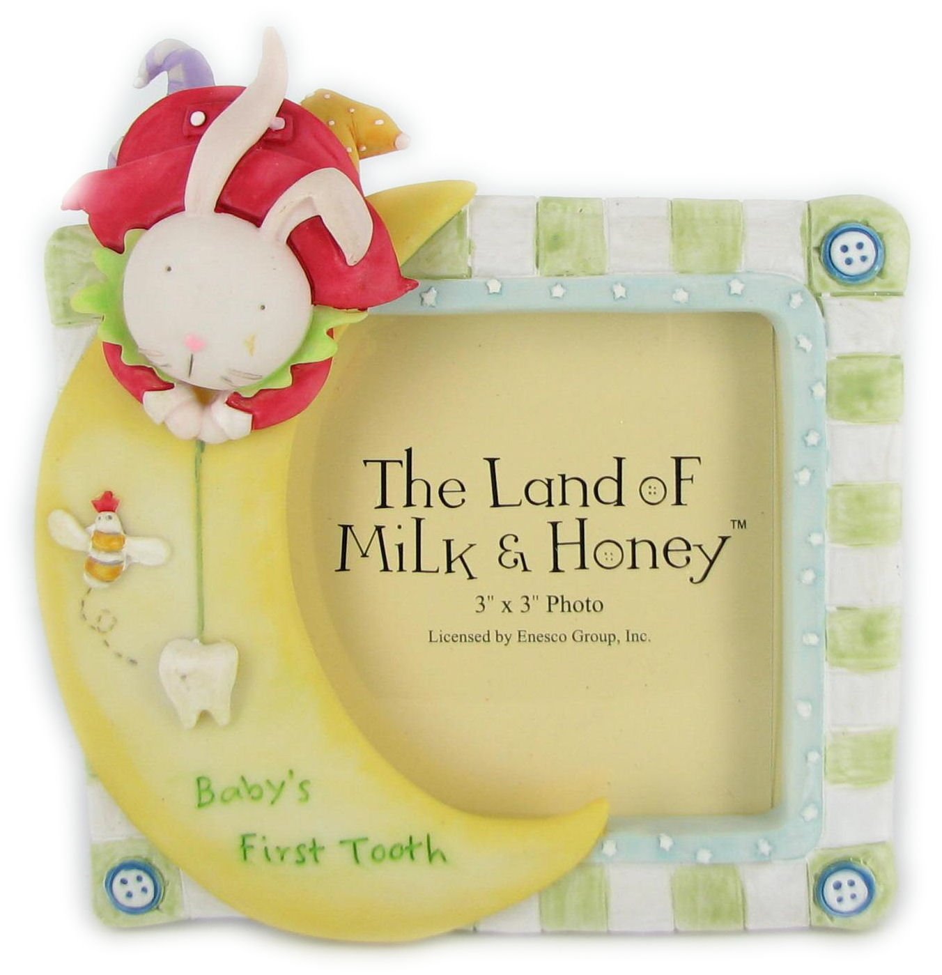 Enesco The Land of Milk Honey Babys First Tooth Frame