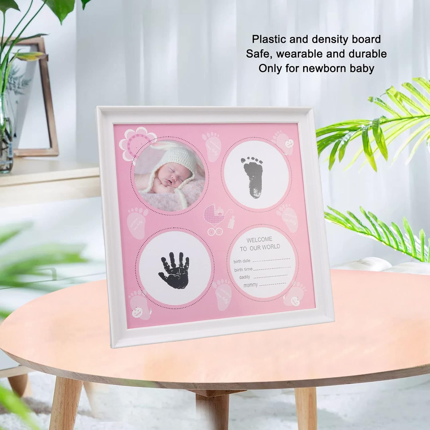 Gsycle Baby Handprint Footprint Kit - Pink