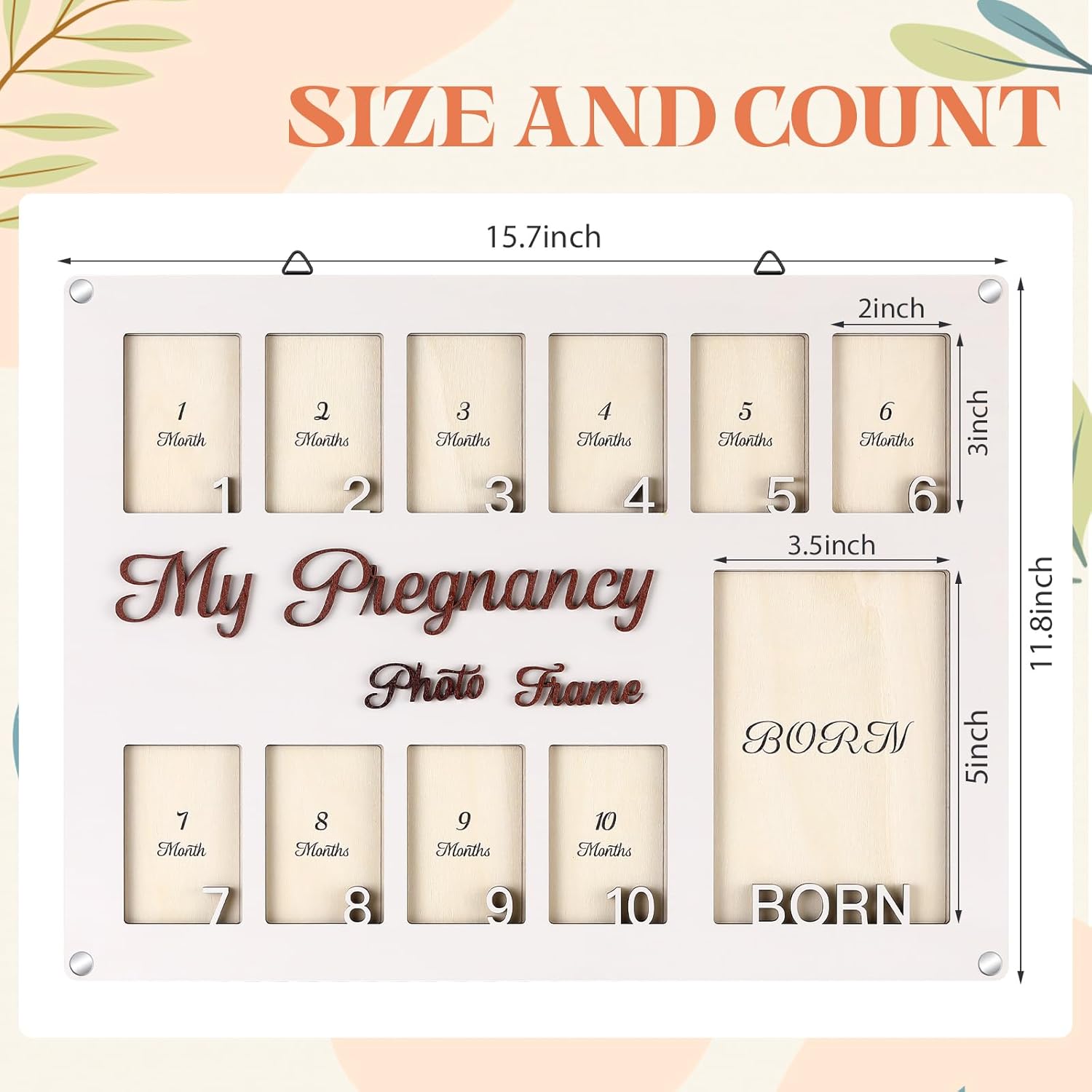 Chunful Ultrasound Photo Frame for Pregnancy Keepsakes