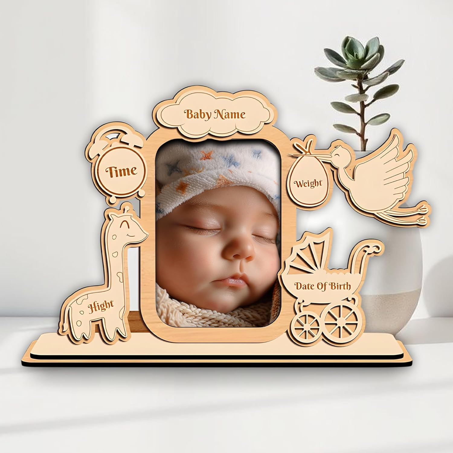 Custom Baby Picture Frame With Name and Date