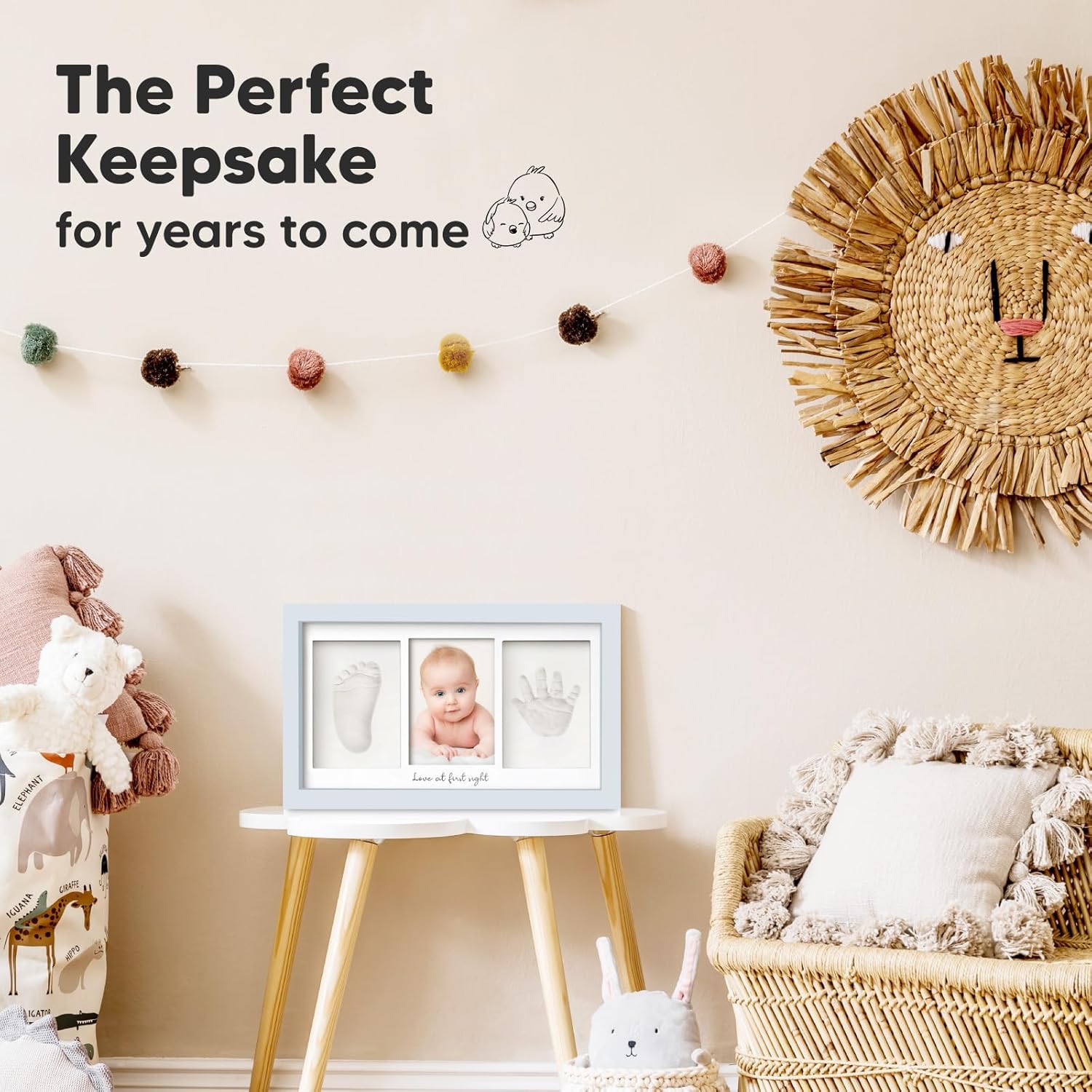 KeaBabies Baby Hand Footprint Kit - Keepsake Frame for Newborns