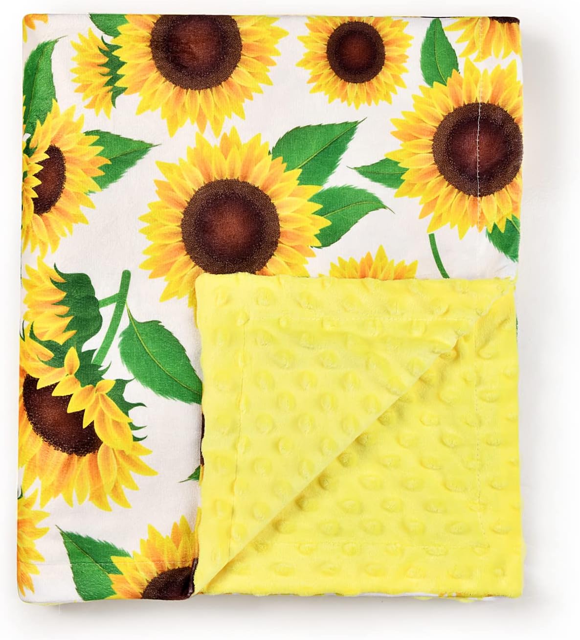 DKLECHUI Baby Blanket with Double Layer Dotted Backing 1