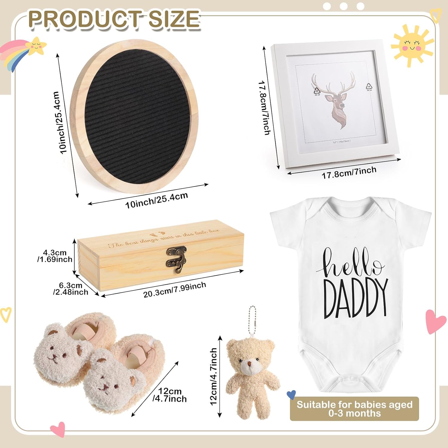 Canlierr 5Pcs Surprise Pregnancy Announcement Kit for Dad