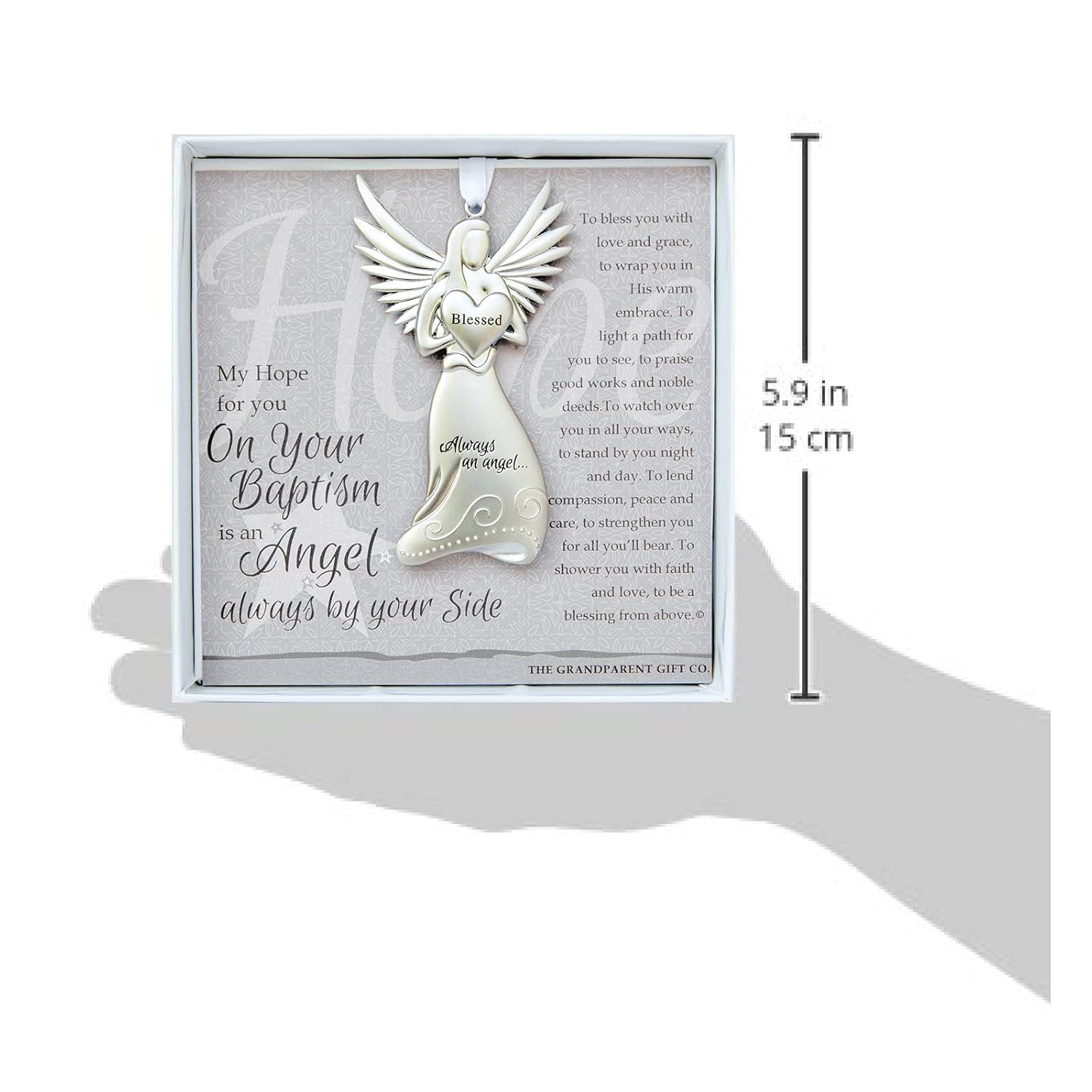 Always an Angel Keepsake Ornament Gift for Baby Christening