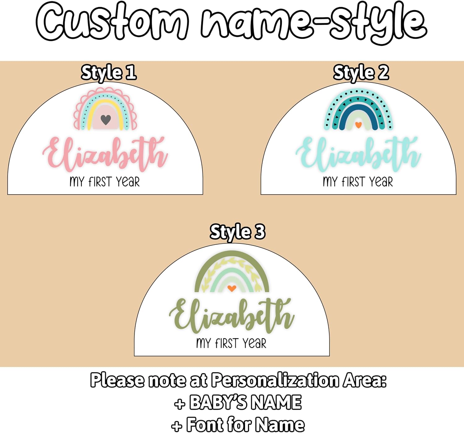 V-DECORPARKS 12 Month Baby First Year Photo Frame