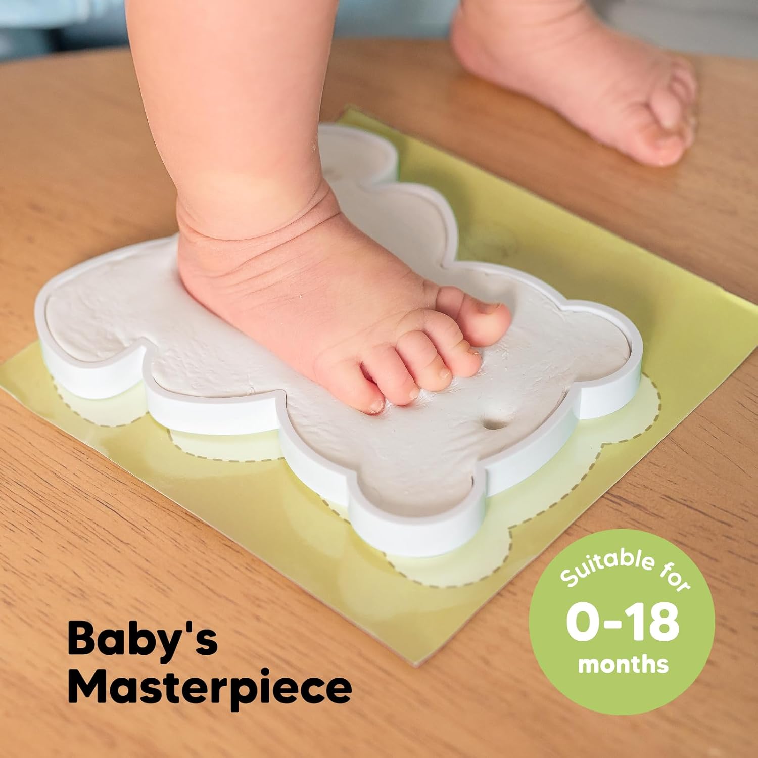 KeaBabies Baby Hand Footprint Ornament Kit