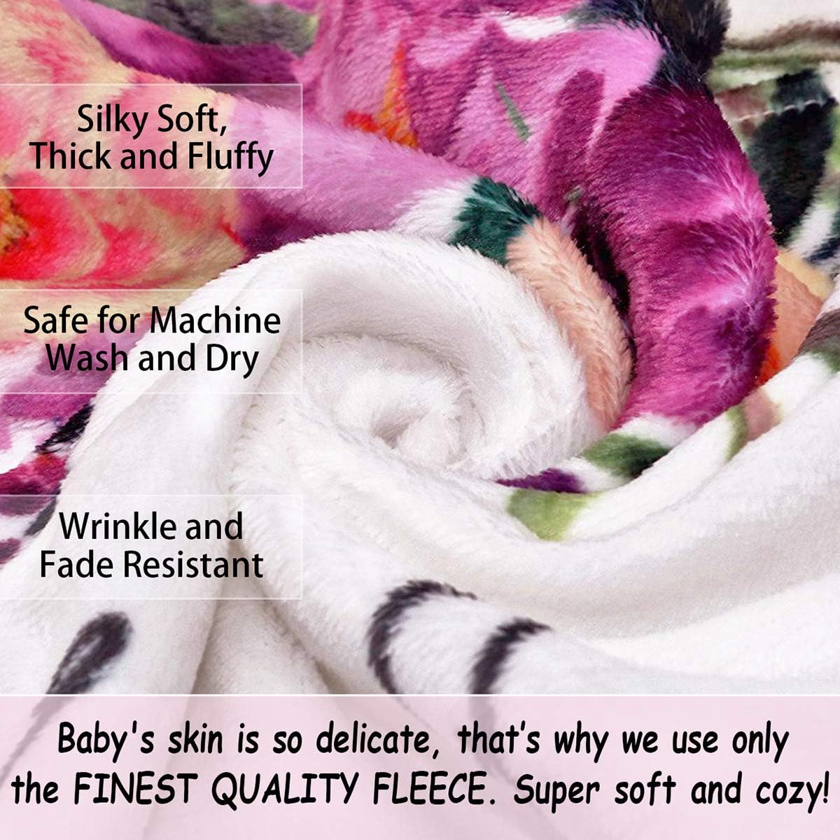 Baby Age Milestone Blanket with 4 Frames and Headband