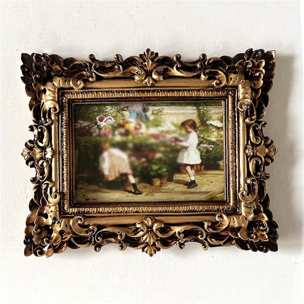 6-inch Embossed Resin Table With Photo Frames For Wedding Keepsakes 1