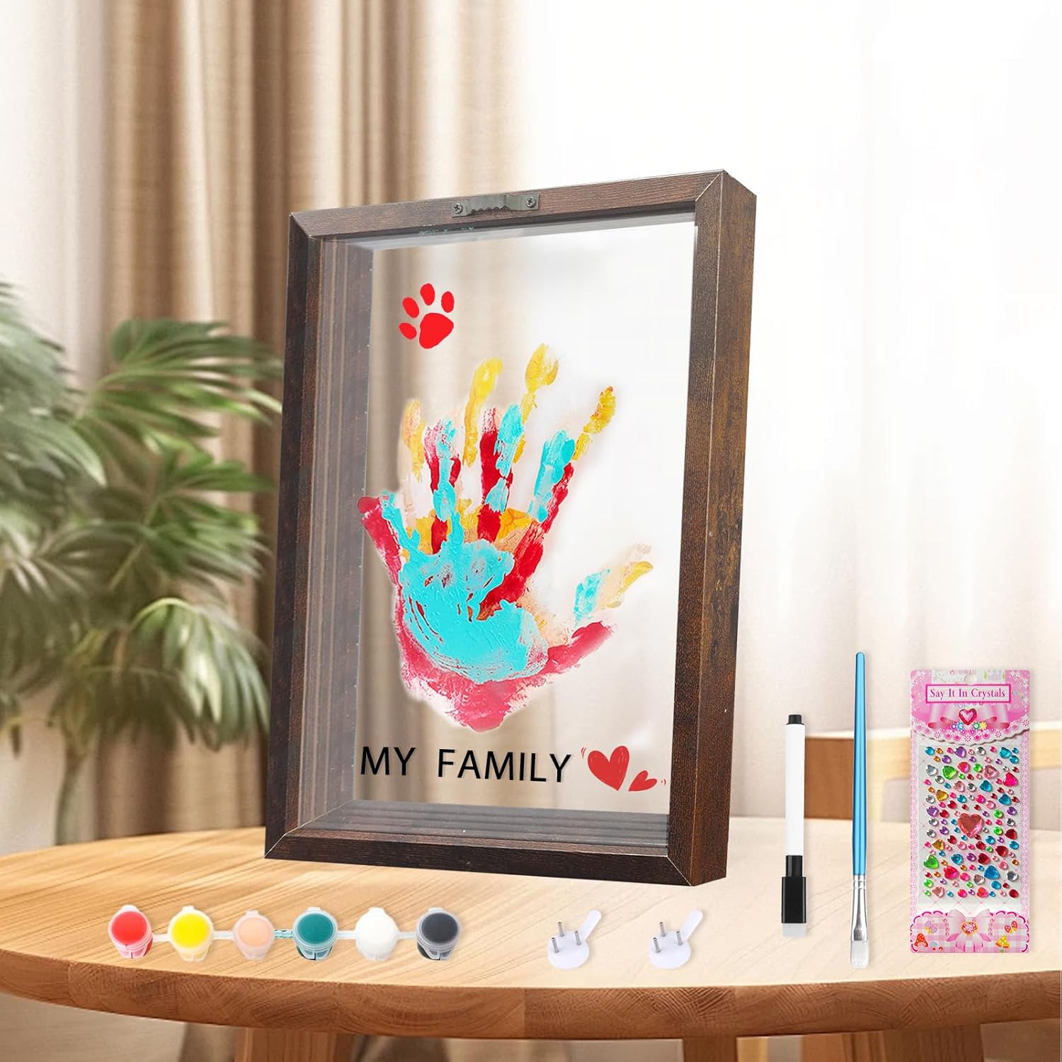 XQC Family Handprint Kit DIY Craft Keepsake Frame