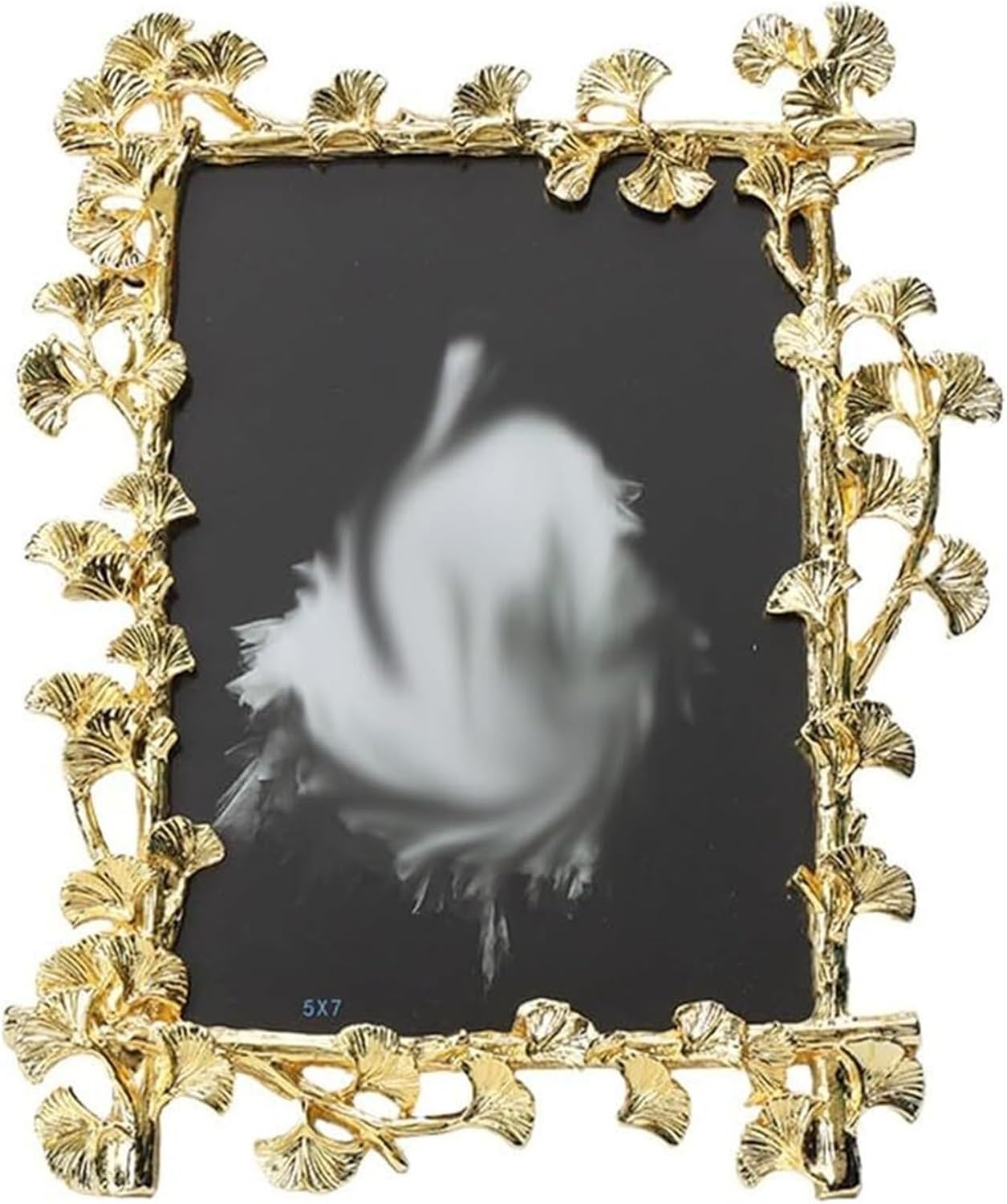 STBTOO 7inch Gold Accent Metal Photo Frame