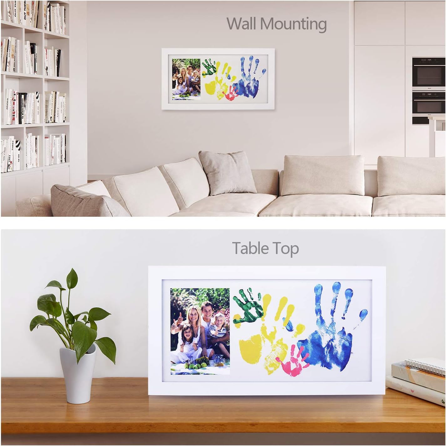 NWK DIY Family Photo Handprint Kit with Frame