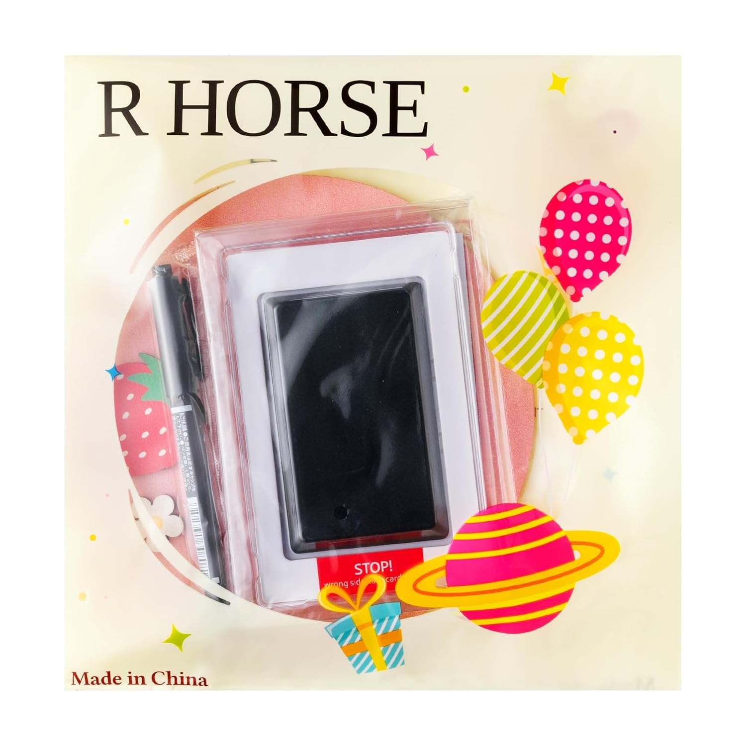 R HORSE Baby Announcement Sign with Marker and Ink Pad 1