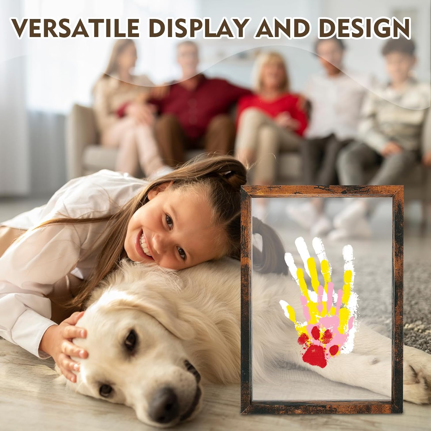 Himake Family Handprint Kit with Non-Toxic Paints