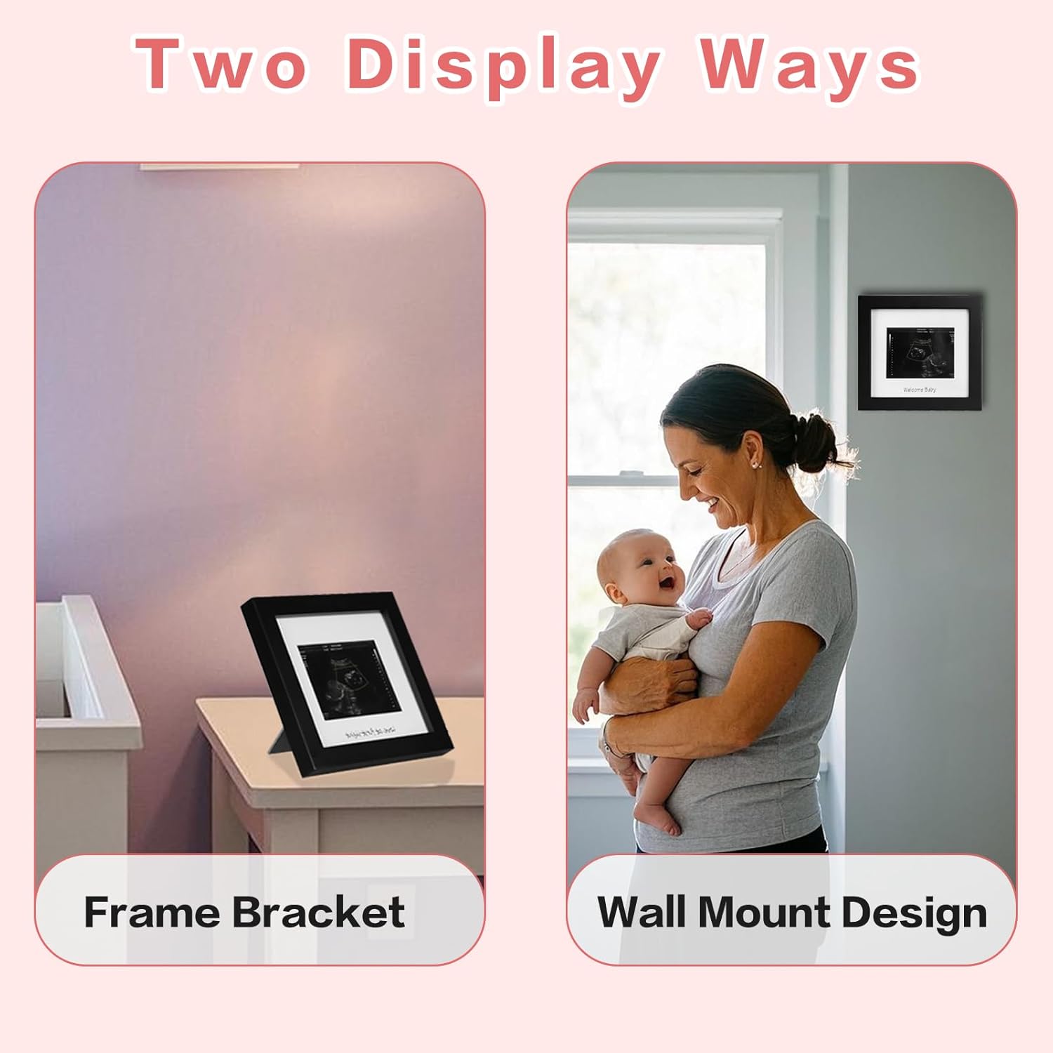 IHEIPYE Baby Sonogram Photo Frame 2Pack 1