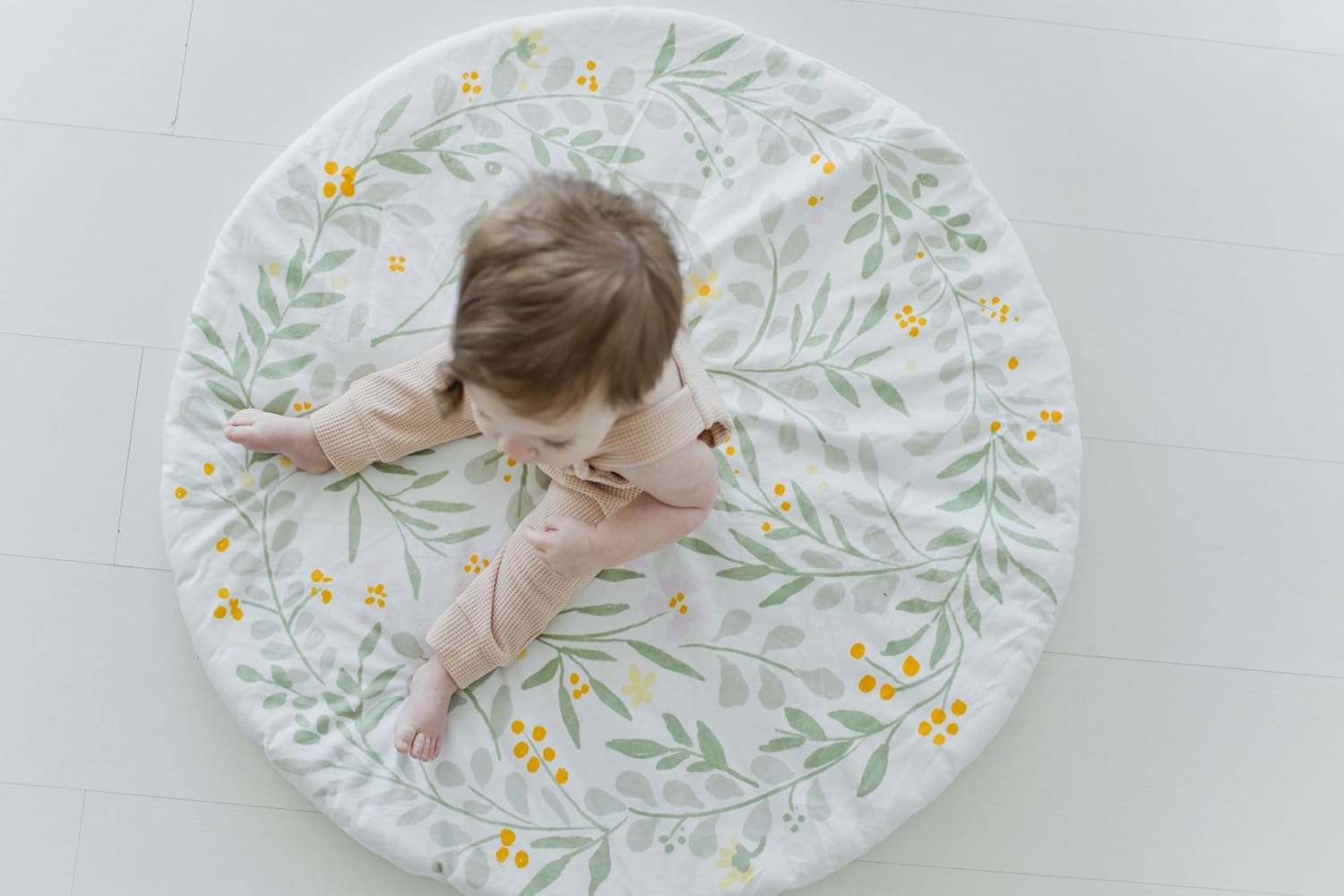 Kate Milo Floral Wreath Reversible Baby Mat 1