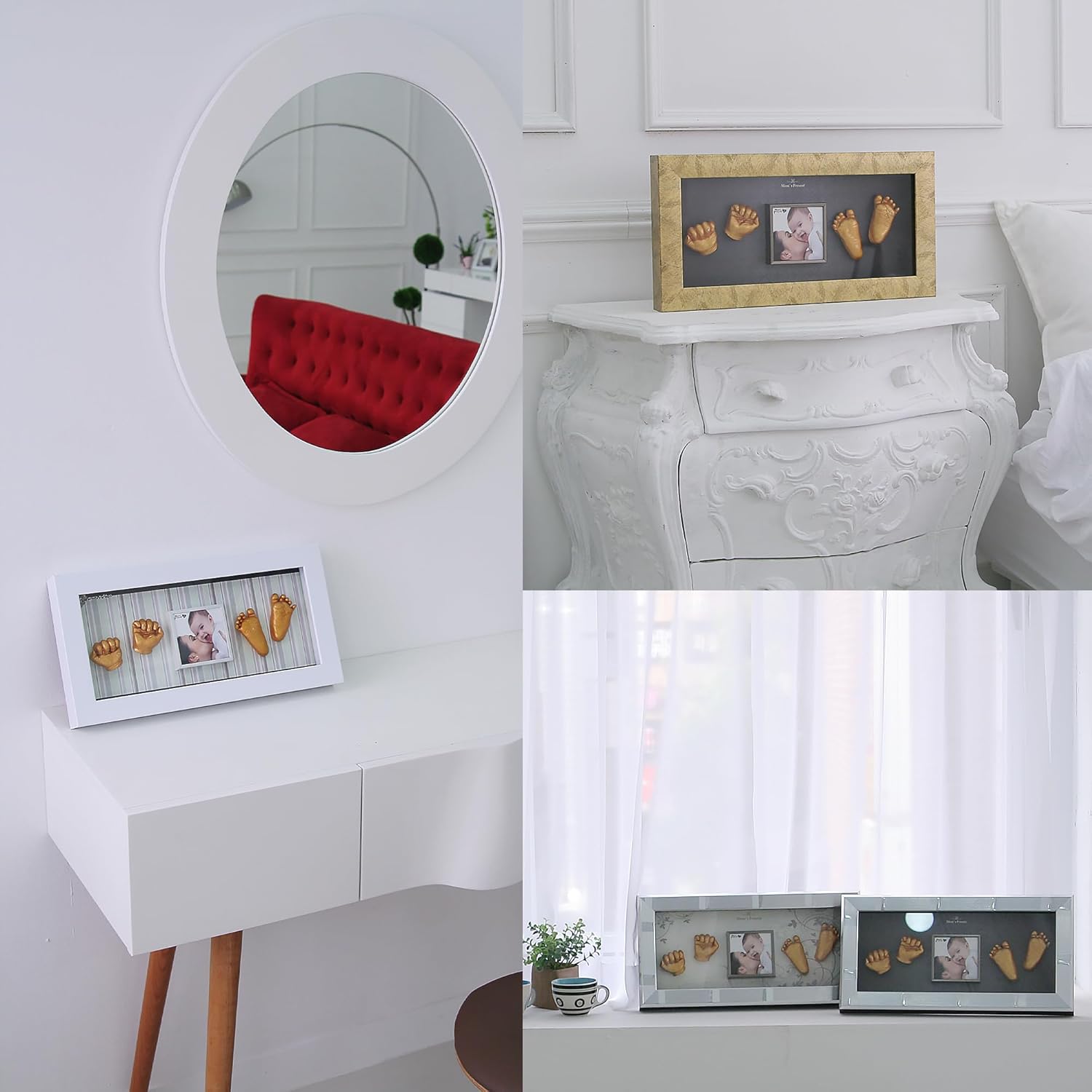 LOVE MOMS PRESENT Baby Print Casting Kit with Frame