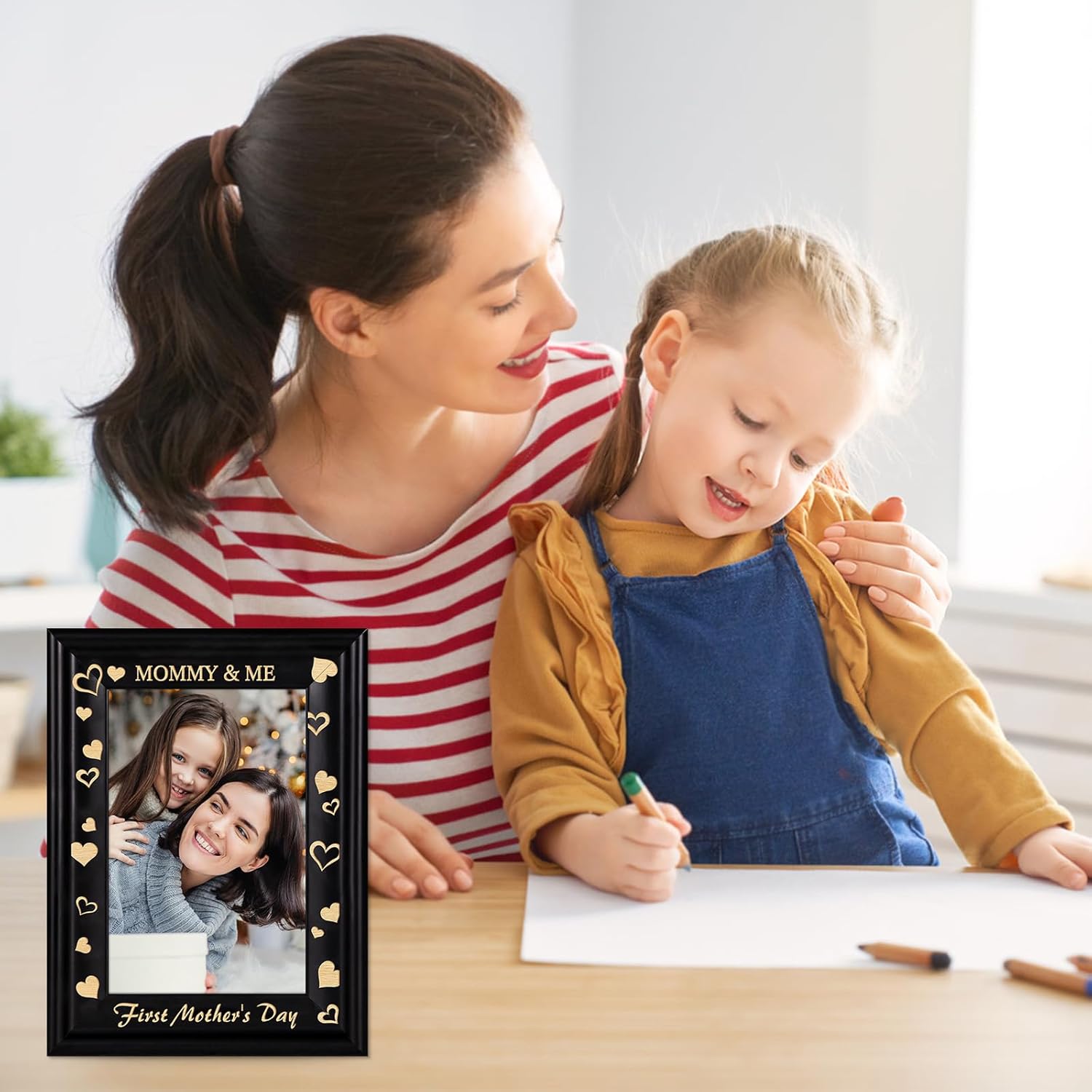 PETCEE First Mothers Day Picture Frame for Mom Grandma