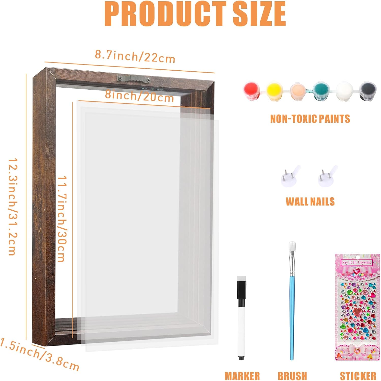 XQC Family Handprint Kit DIY Craft Keepsake Frame