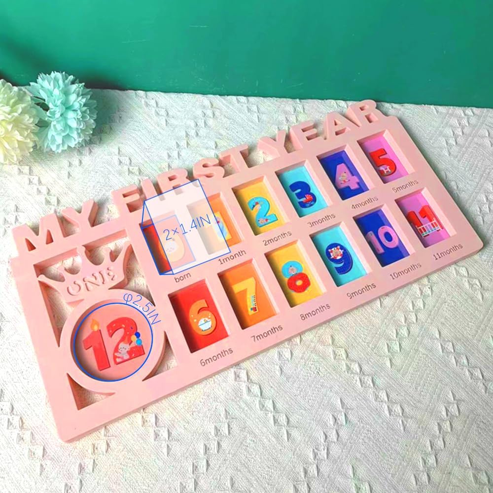 Elfzone My First Year Photo Frame Pink