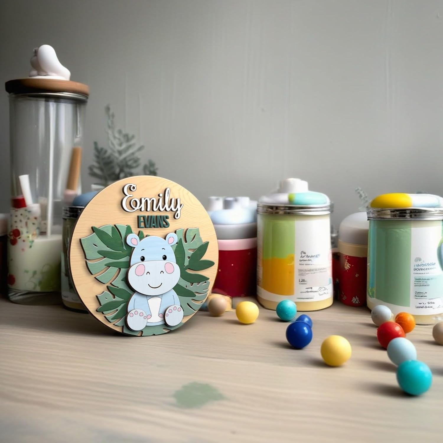 Bantlou Personalized 3D Baby Name Sign