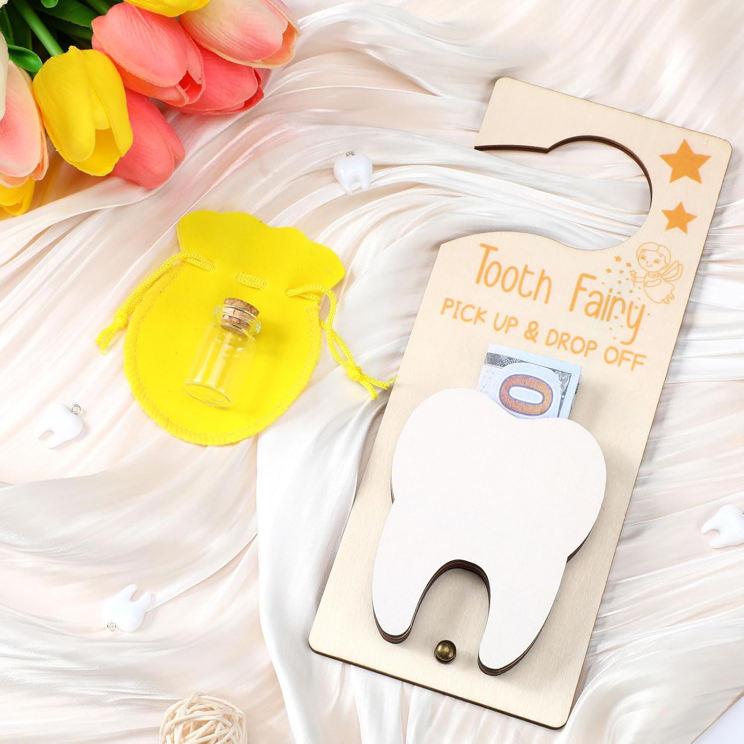 DoubleFill Tooth Fairy Holder with Money Slot