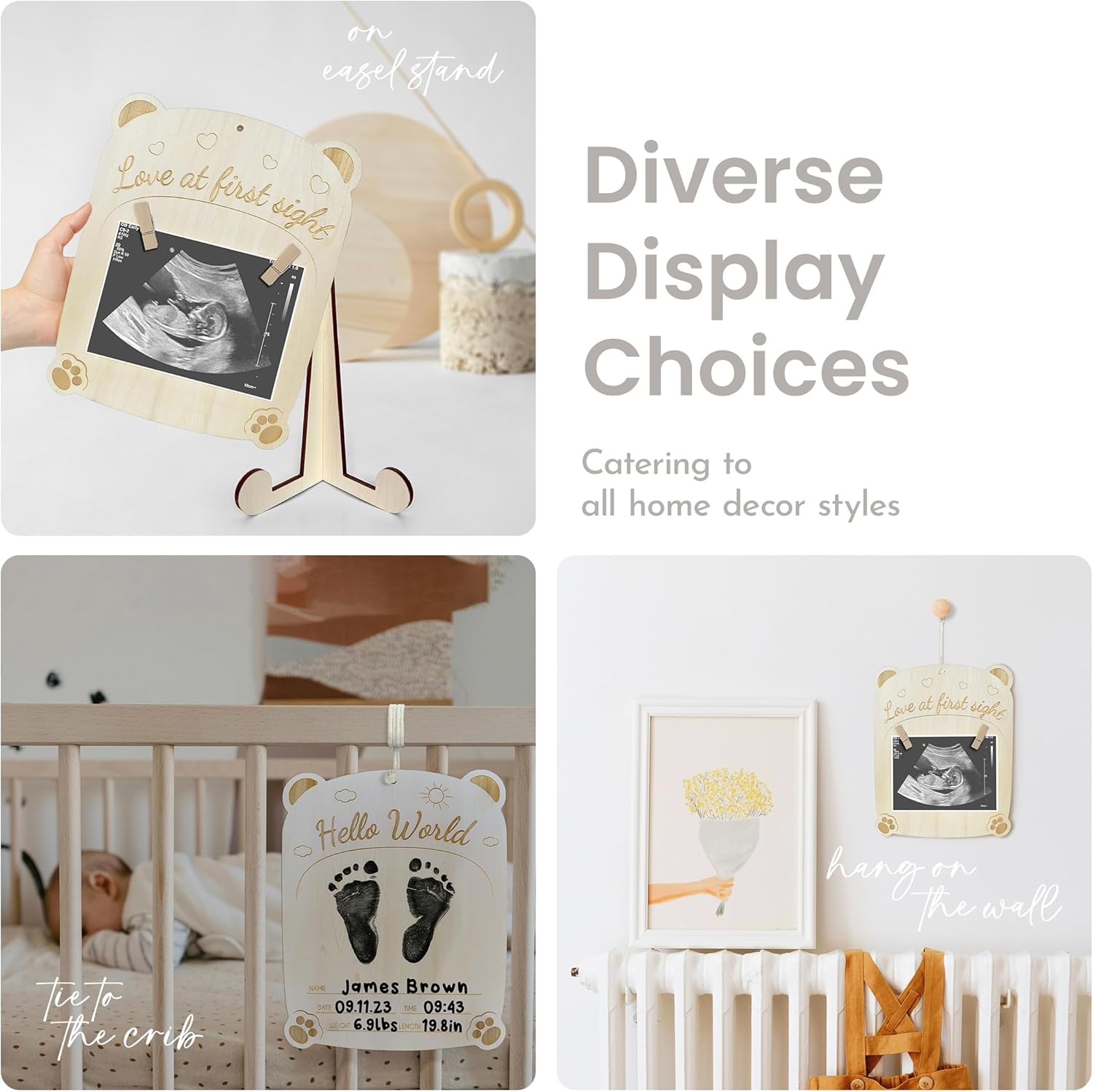 CHIPCHIP Baby Announcement Sign Memory Kit