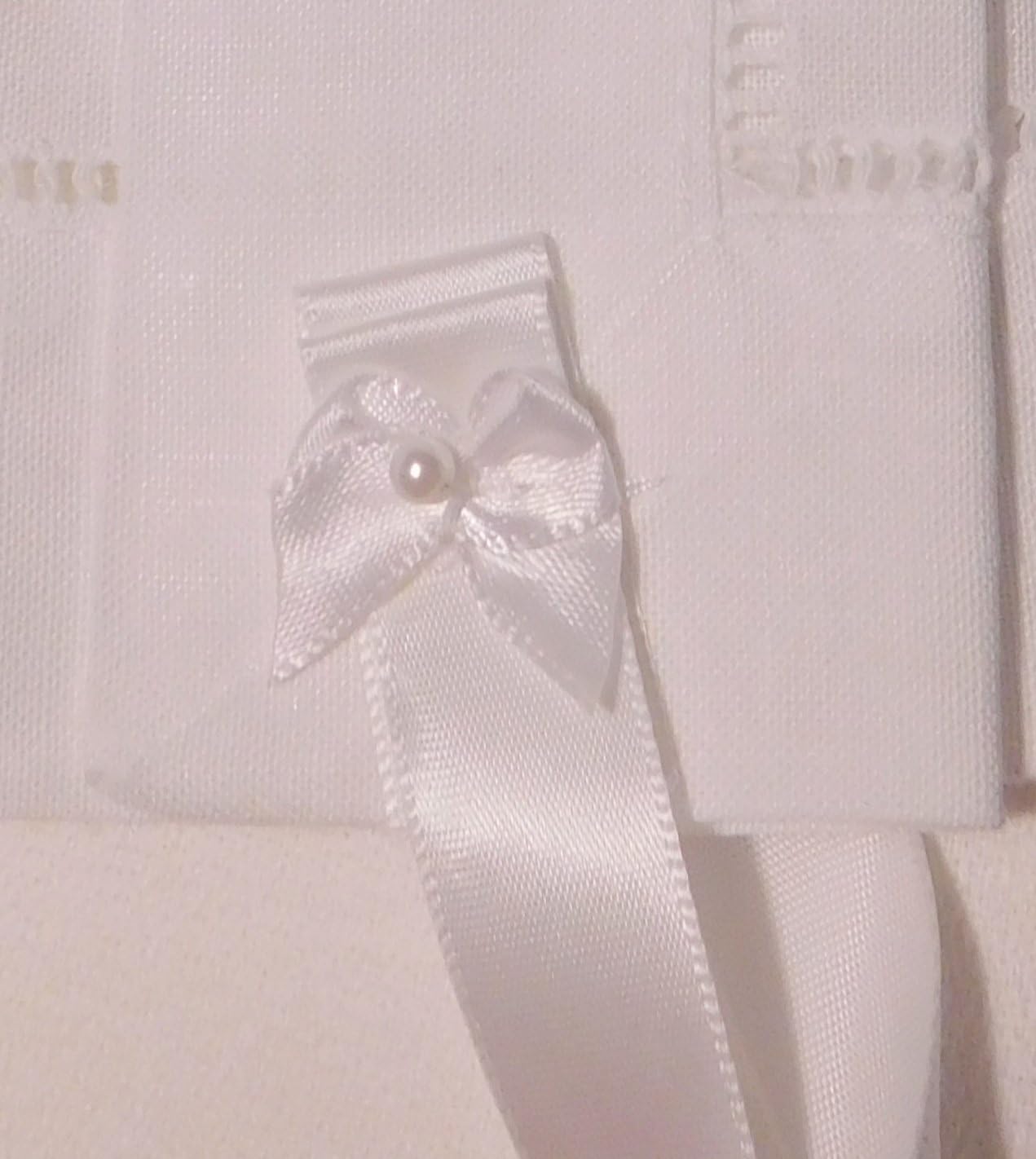 Integrity Designs Baby Linen Bonnet with Cross Embroidery 1