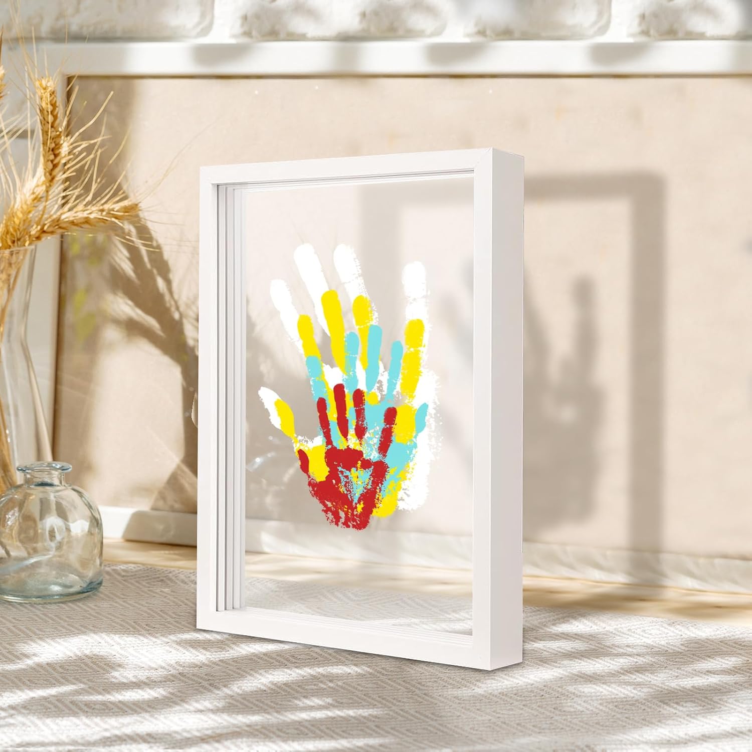 Himake Family Handprint Kit with Non-Toxic Paints