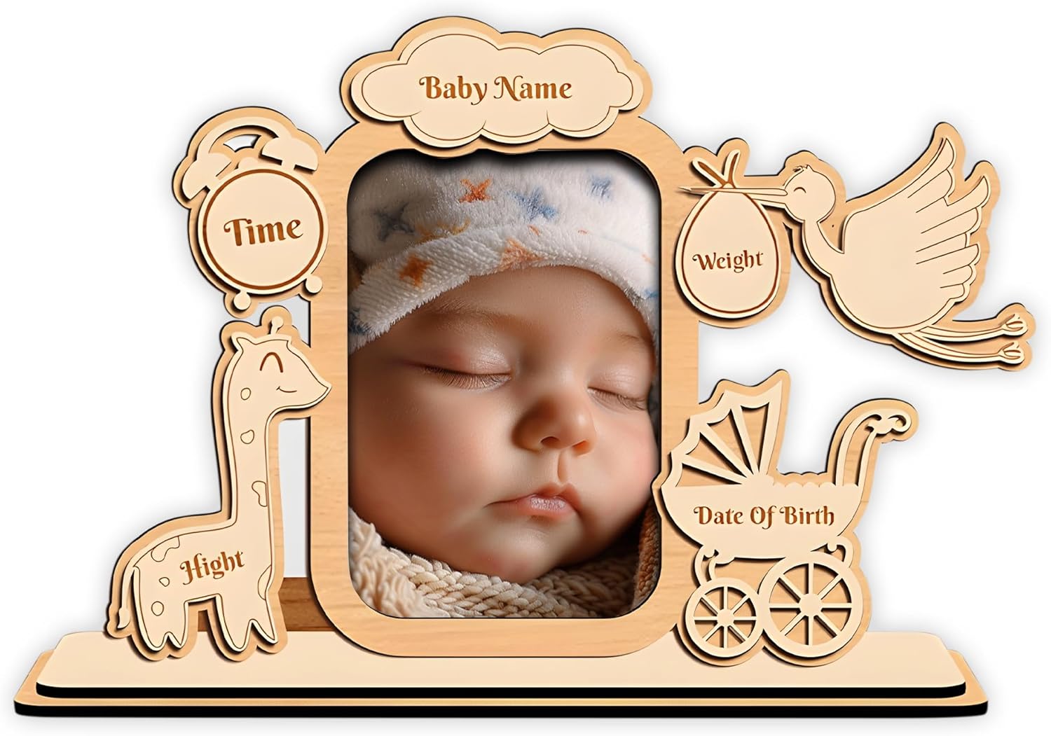 Custom Baby Picture Frame With Name and Date