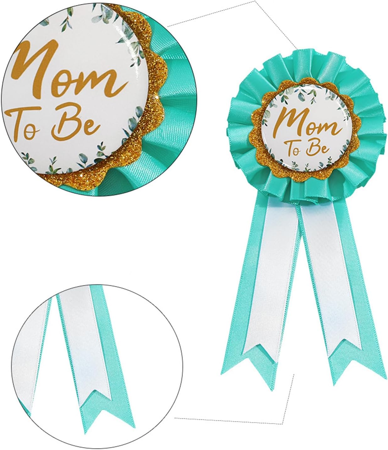 3 PCS Mom Dad to Be Pin and Maternity Sash Set