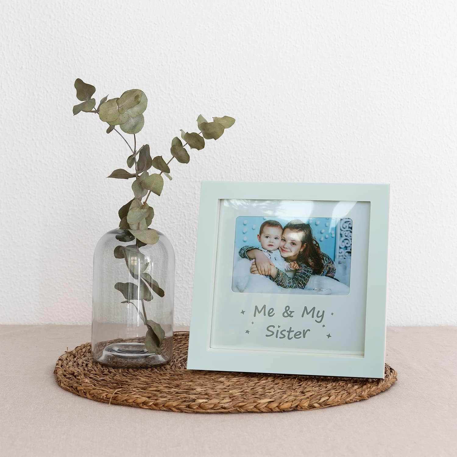 Sibling Keepsake Frame Set of 2 Baby Nursery Decor
