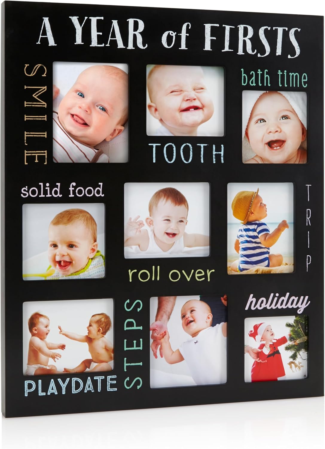 Pearhead Babys Firsts Keepsake Frame Black