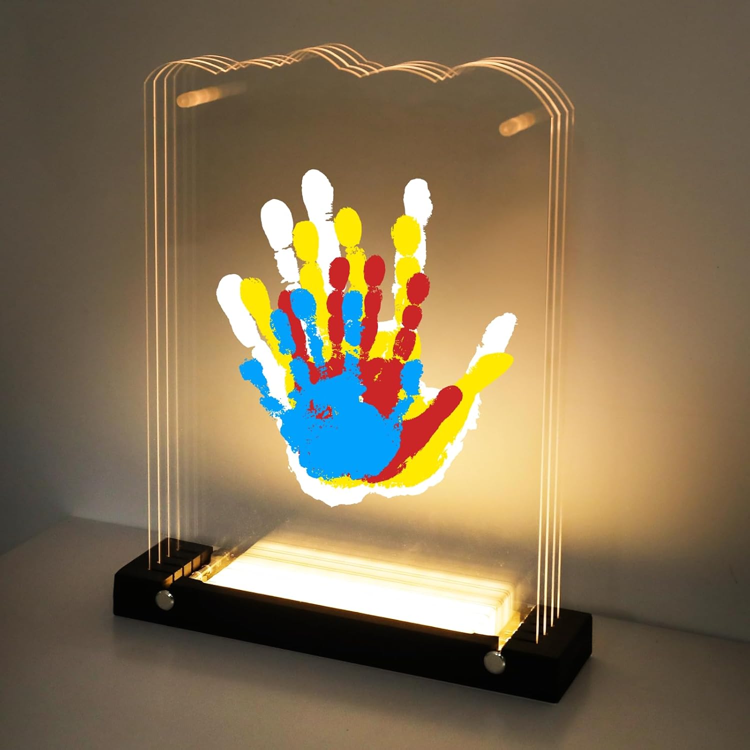 Family Handprint Kit with Night Light Baby Pet Keepsake Personalized Gift